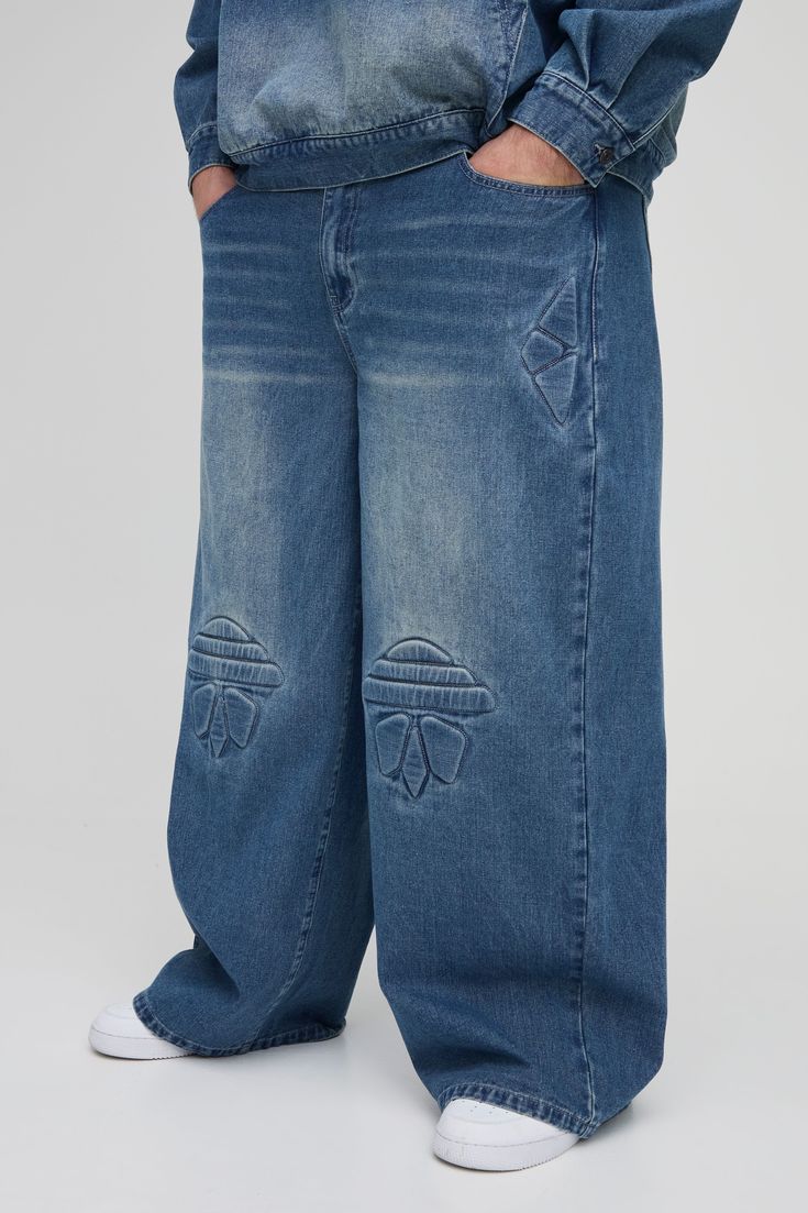 Wholesale Men's Boohoo Branded Plus Size Jeans - Image 3
